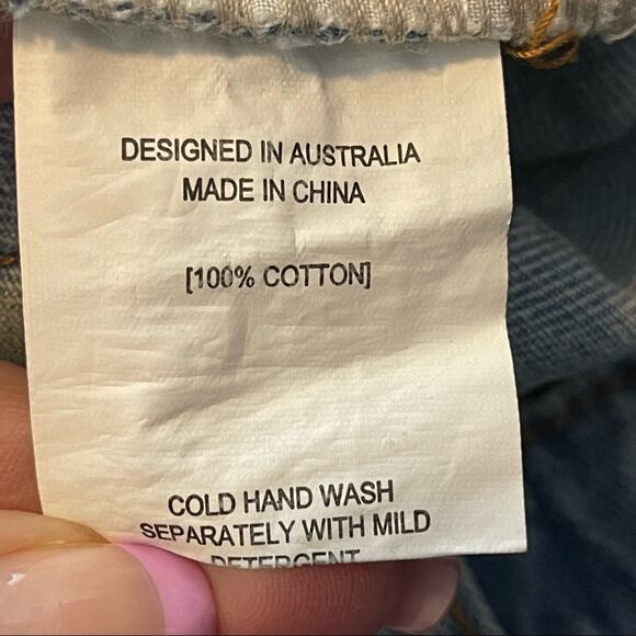 Princess Polly Paola High Rise Straight Leg Distressed 8 - Picture 11 of 12